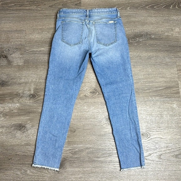 Joe’s Jeans The Icon Mid-Rise Skinny Crop Jeans Raw Hem Blue Wash Women’s Sz 27 - Picture 7 of 12